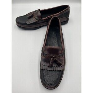 Sperry Top-Sider Mens 11.5 Kiltie Tassel Loafers Brown Black Boat Shoe Style